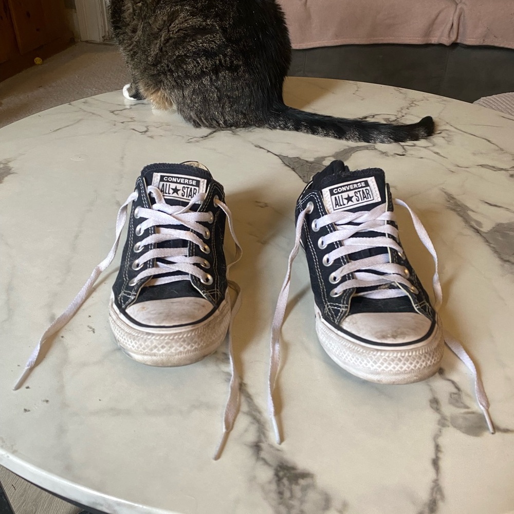 Converse Black and White Low-Top Sneakers